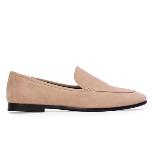 Black Suede Studio Allie Suede Loafer In Brown