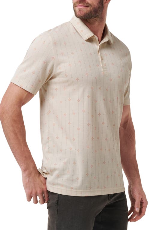 Travismathew Deco Floral Medallion Polo