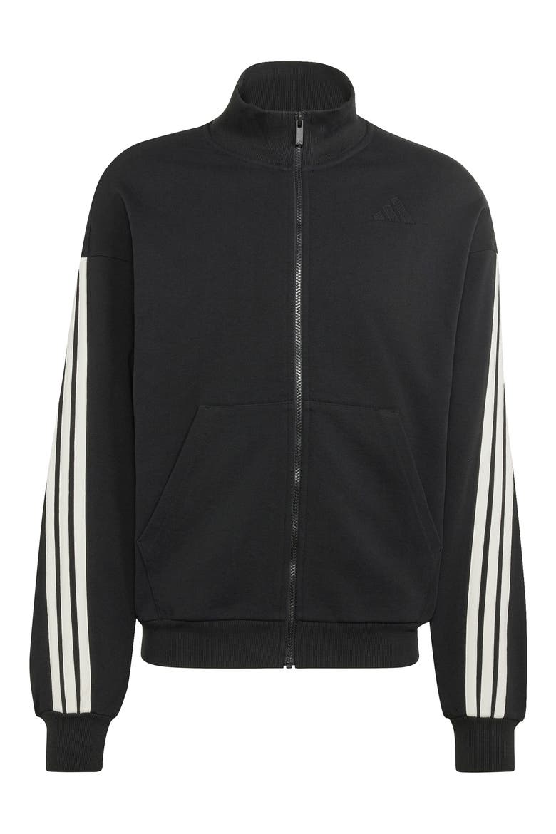Kit 3-Stripes Track Jacket, Alternate, color, BLACK/ OFF WHITE