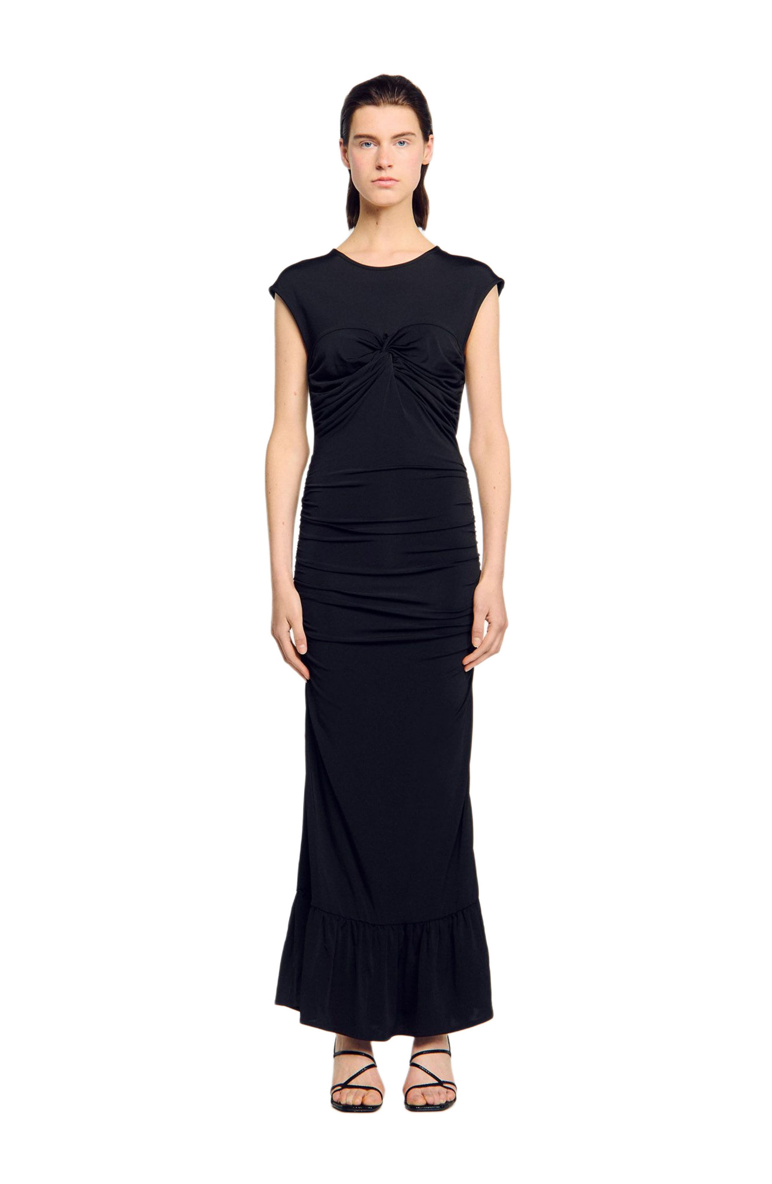 Draped maxi dress