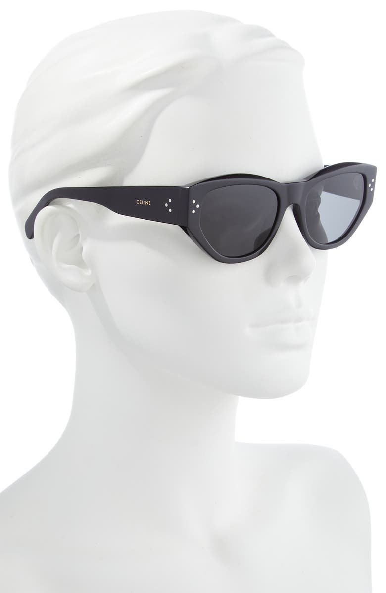 CELINE Bold 3 Dots 54mm Cat Eye Sunglasses, Alternate, color,