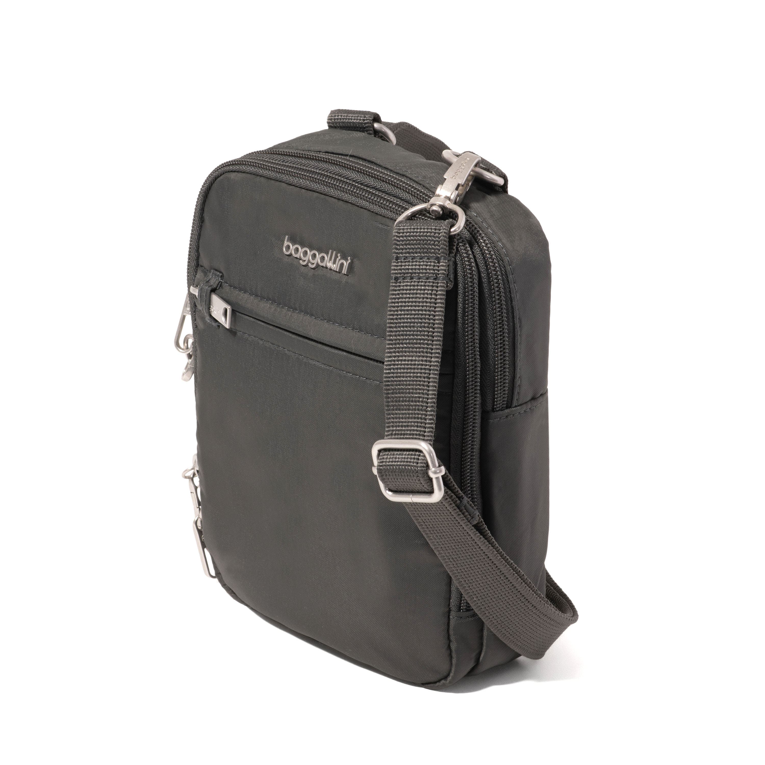 Securtex Classic Anti-Theft Mini Everything Crossbody, Alternate, color, CHARCOAL