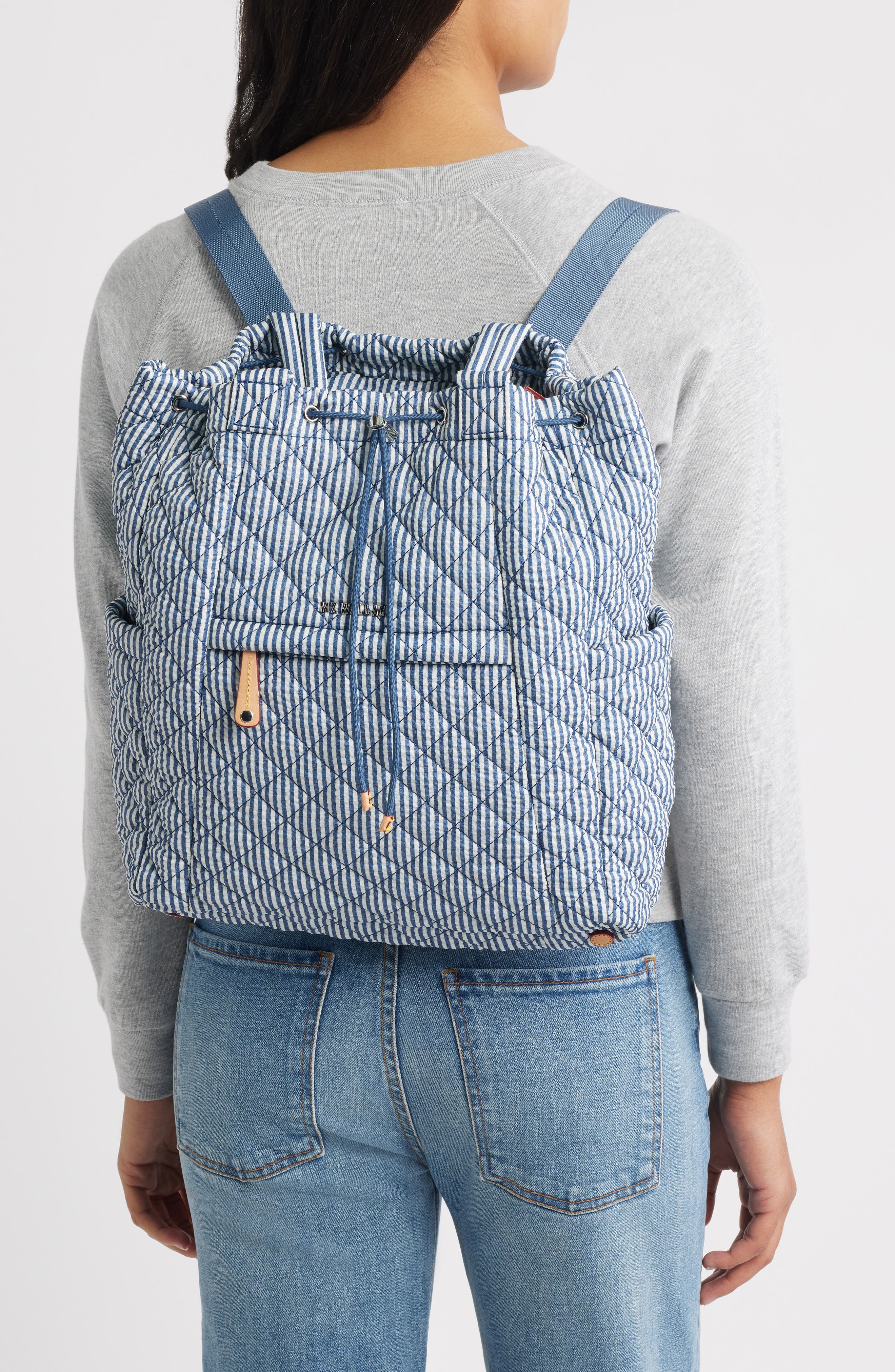 MZ Wallace Metro Quilted Nylon Convertible Backpack, Alternate, color, 