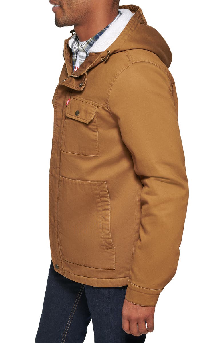 Levi's<sup>®</sup> Corduroy Hooded Military Jacket, Alternate, color,