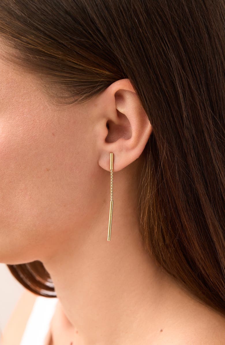 Bony Levy 14K Popcorn Chain Drop Earrings, Alternate, color,