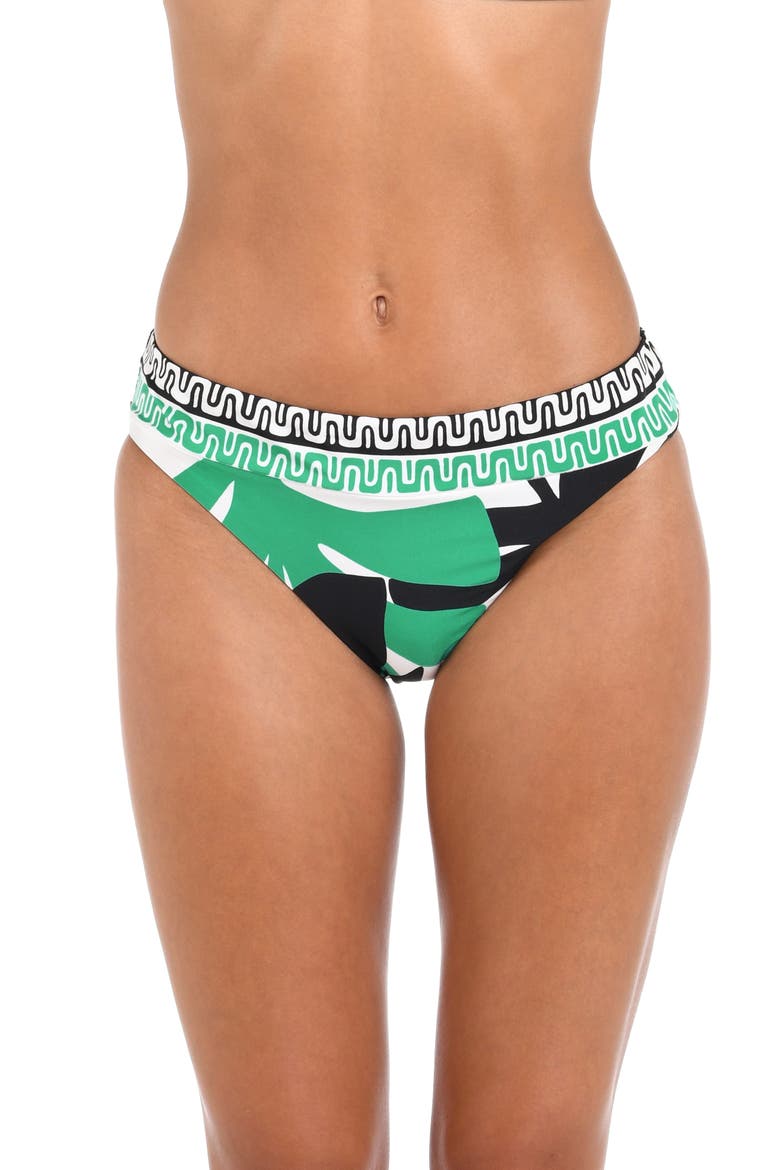 Monstera Hipster Bikini Bottoms, Main, color, GREEN MULTI
