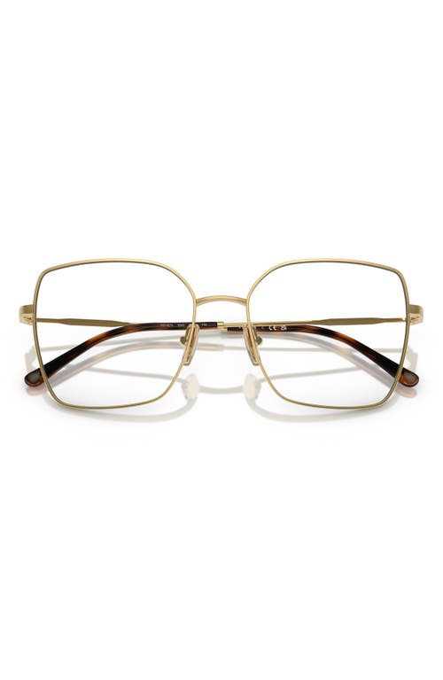Vogue 51mm Square Optical Glasses In Gold