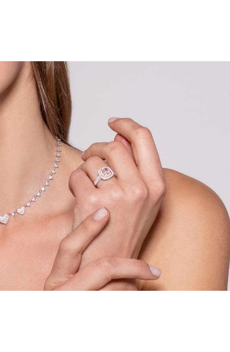 Anna Zuckerman Lucia Brilliante Ring, Alternate, color, Argyle Pink Crystalline