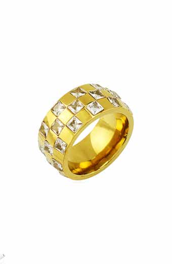 REBL Gender Inclusive Crystal Band Ring
