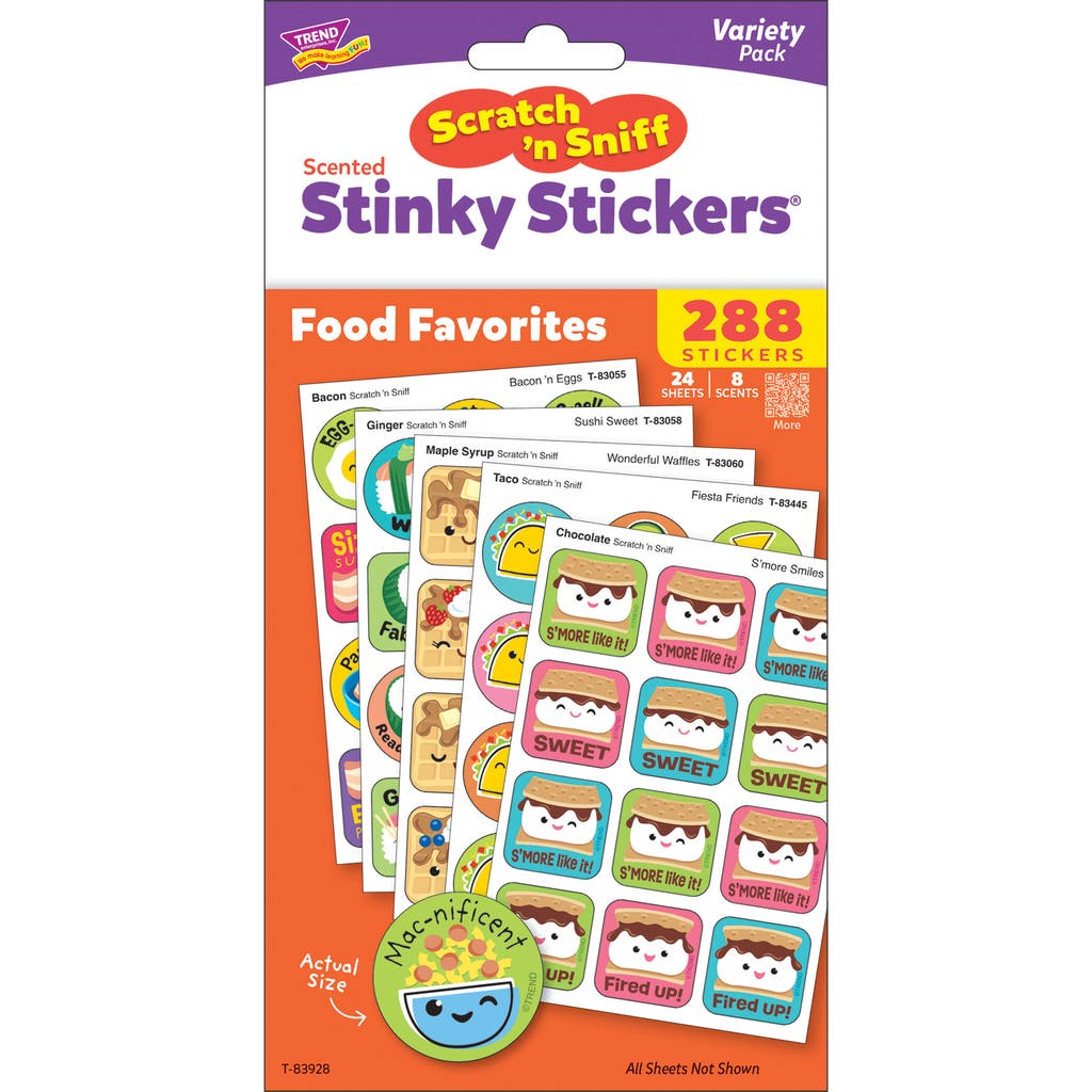 TREND Scratch 'N Sniff Food Favorites, 288 Count Scented Stickers in Multicolored  product