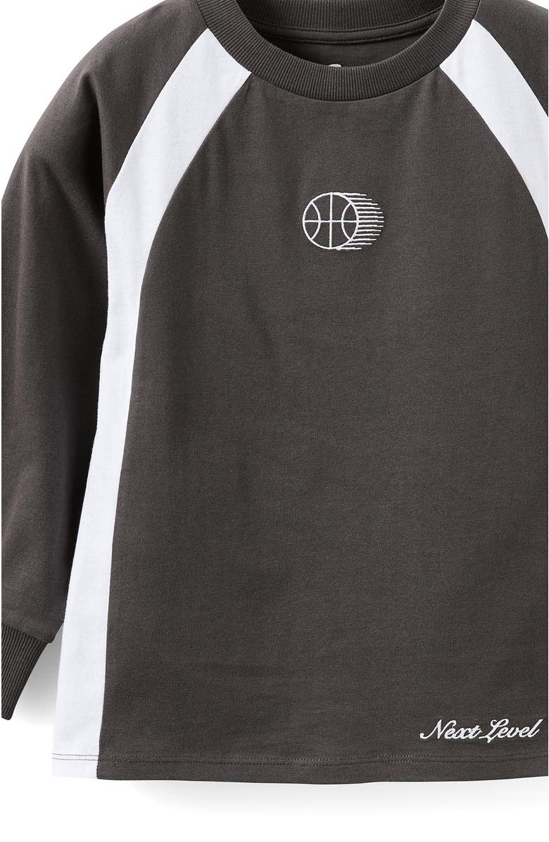 Cotton On Kids Kid's Moto Panelled Long Sleeve Tee, Alternate, color, Phantom Next Level