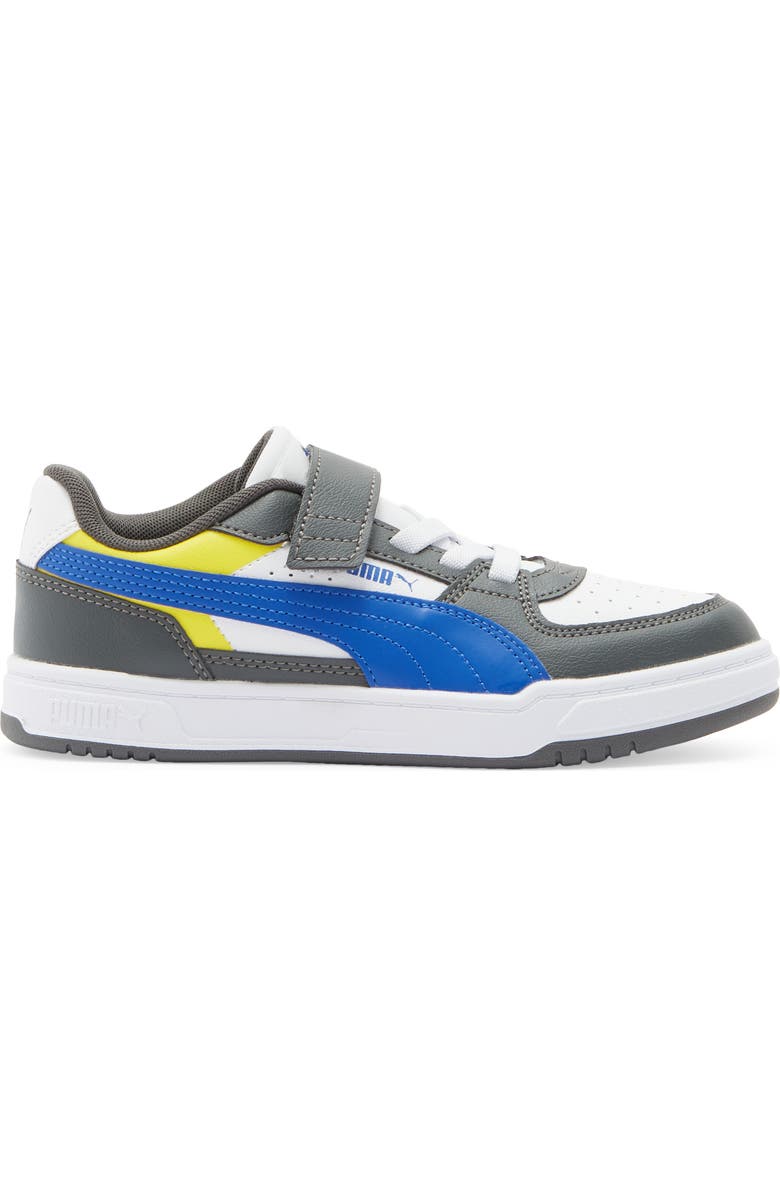PUMA Kids' Caven III Block AC Sneaker, Alternate, color, Shadow Gray/ Royal/ White