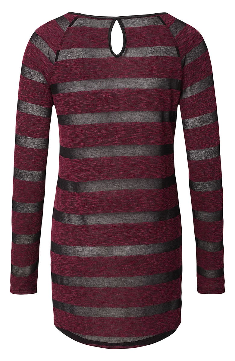 Noppies Stripe Maternity Tunic, Alternate, color, 