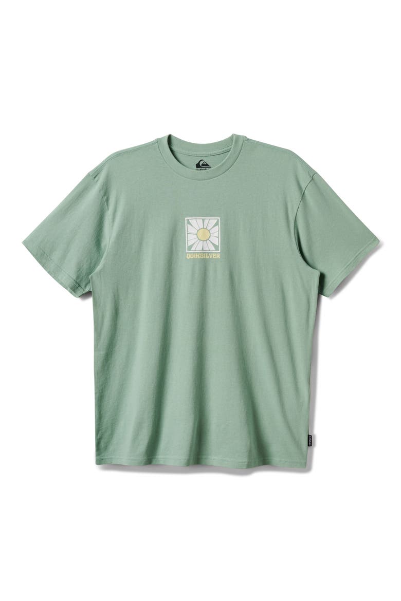 Bloomy Cotton Graphic T-Shirt, Main, color, HERB