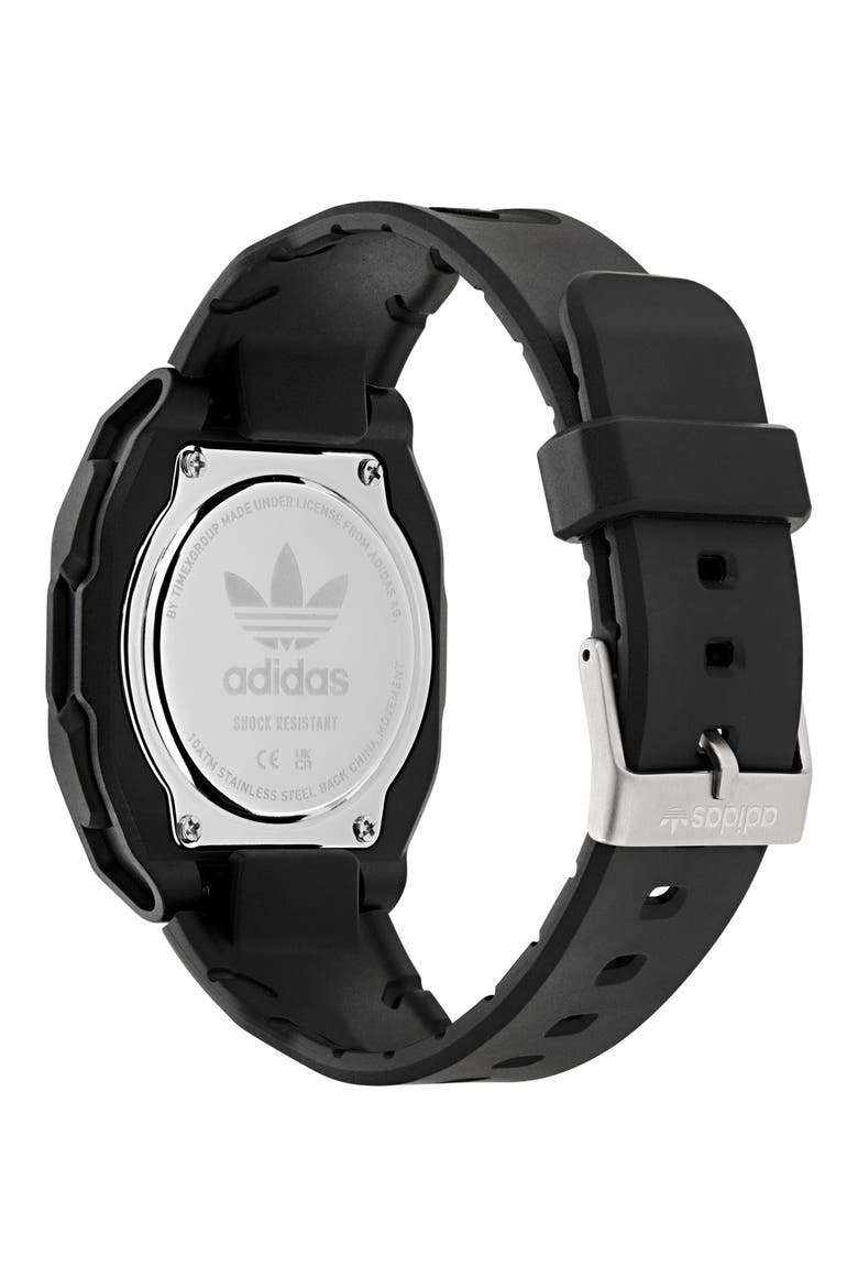 City Tech 4 Silicone Strap Watch, 42mm, Alternate, color, BLACK