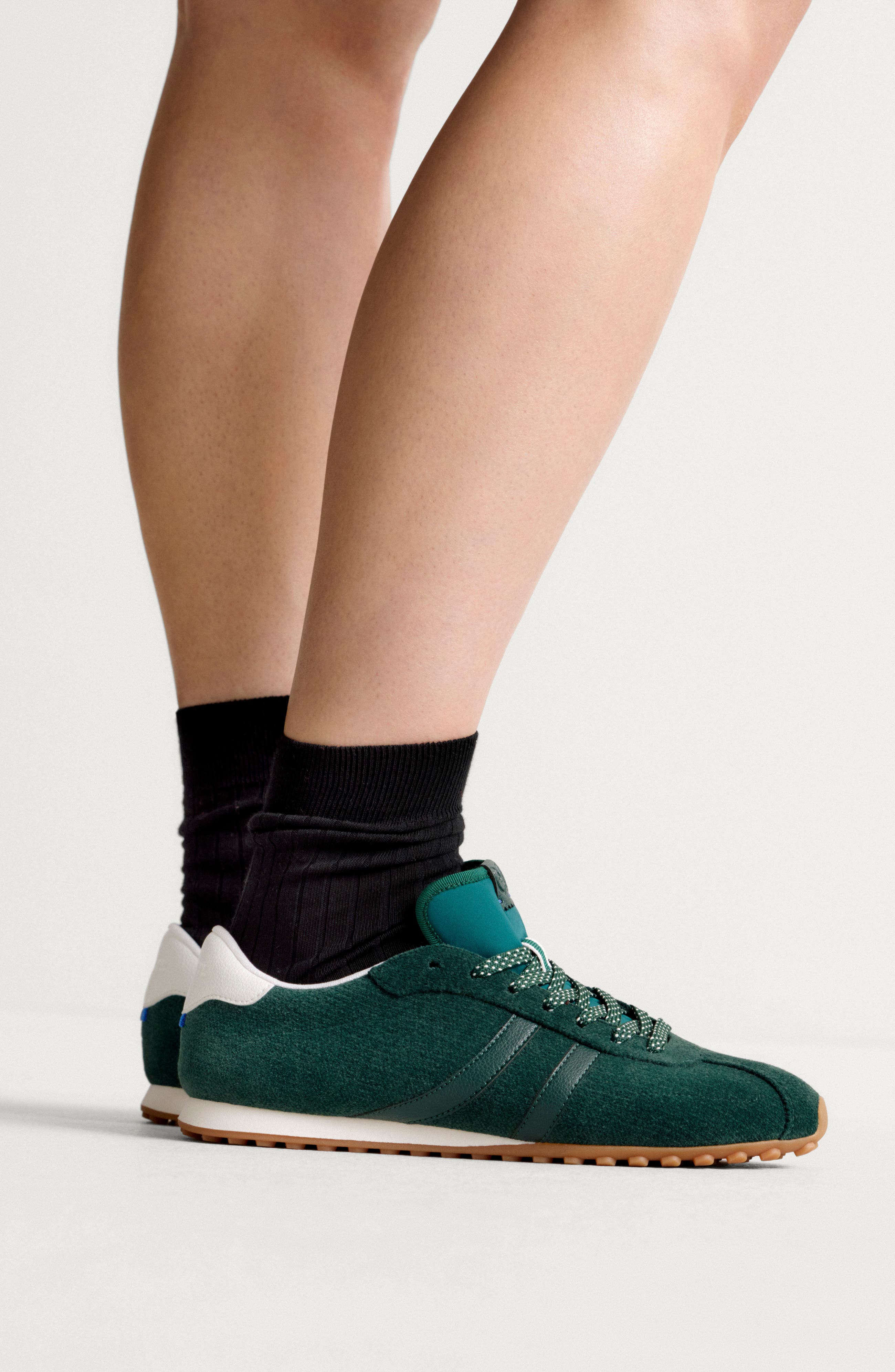 The Ivy Sneaker, Alternate, color, REVELVET EVERGREEN STRIPE