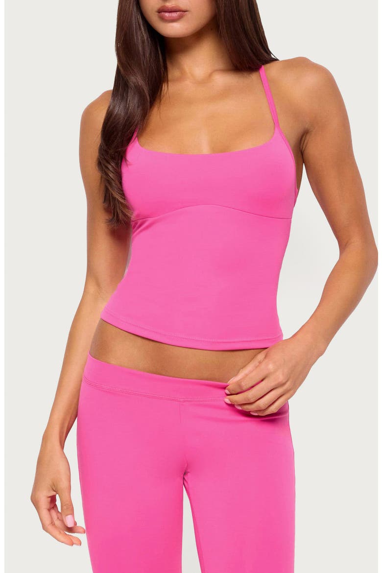 Dafni Scoop Neck Racerback Tank, Main, color, PINK