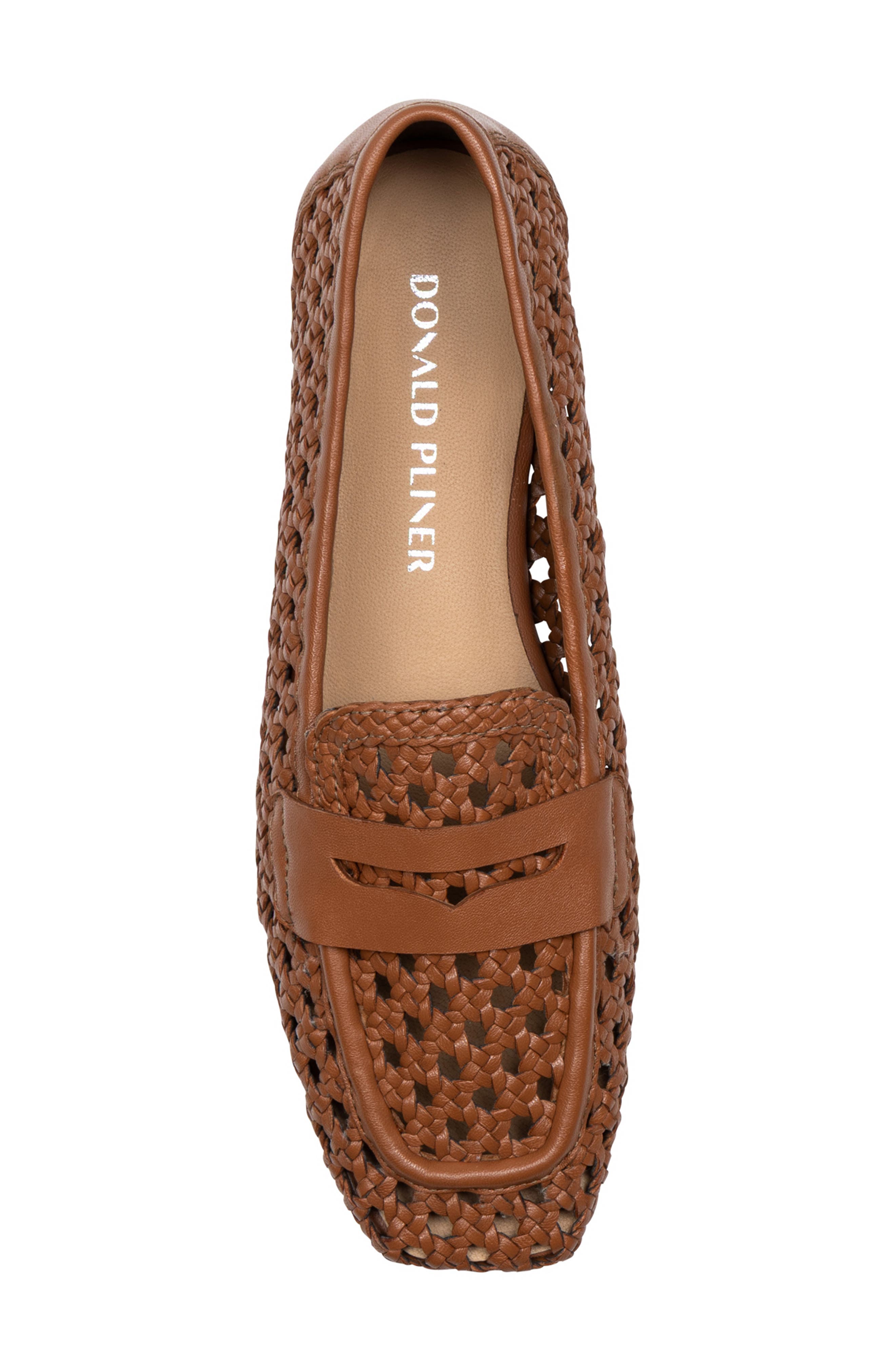 Donald Pliner Naolin Woven Penny Loafer, Alternate, color, Tobacco