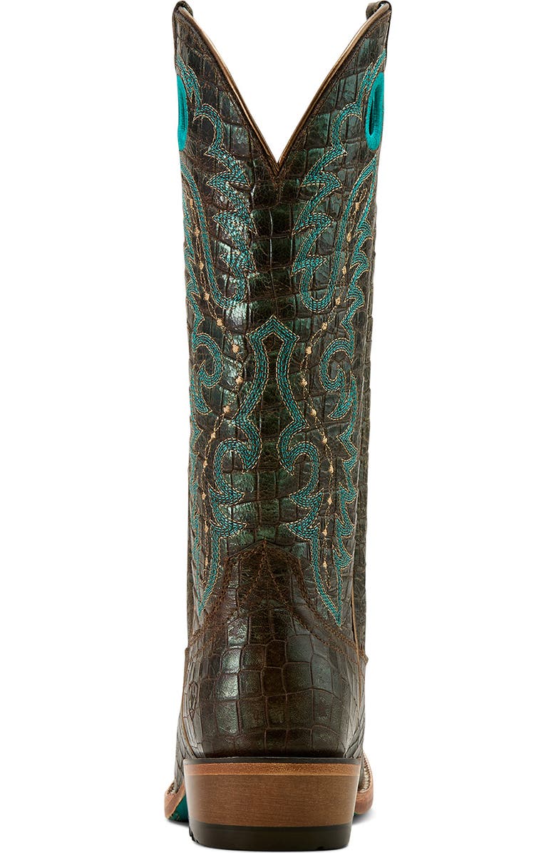 Ariat Futurity Boon Western Boot, Alternate, color, Brown Croc Print Shine