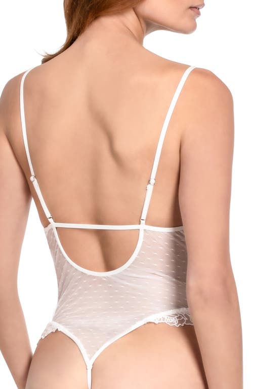 In Bloom By Jonquil Dot Mesh Teddy In White