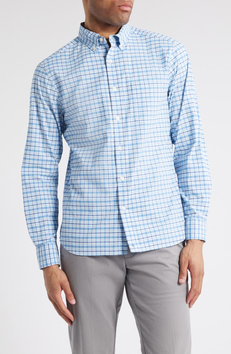 vineyard vines Bellamy brrrº Plaid Button-Down Shirt, Main, color,