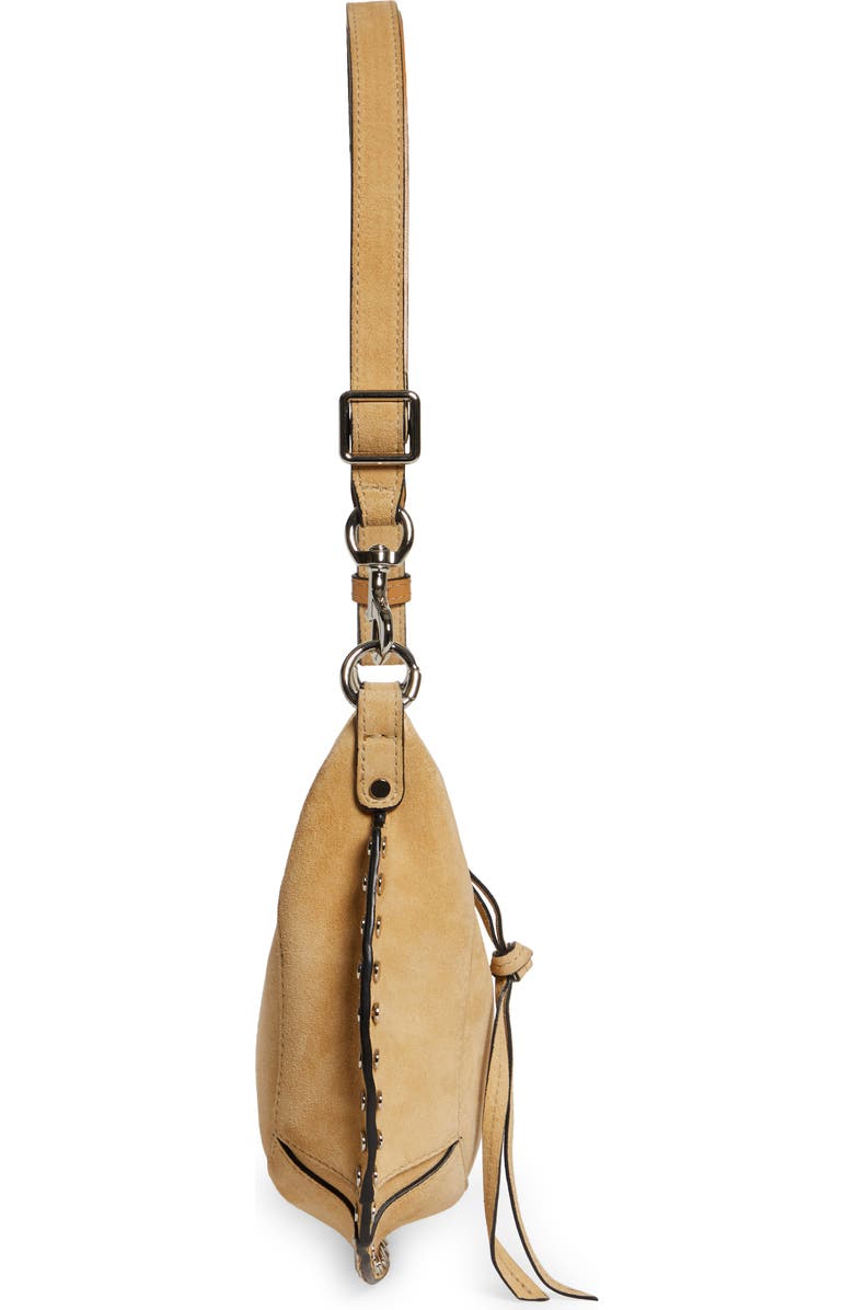 Isabel Marant Oskan Moon Suede Shoulder Bag, Alternate, color,