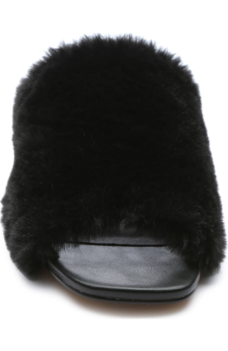 Sanctuary Rascal Faux Fur Sandal, Alternate, color,