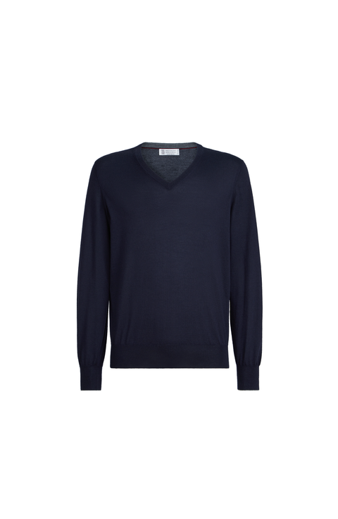 Cashmere and silk lightweight sweater