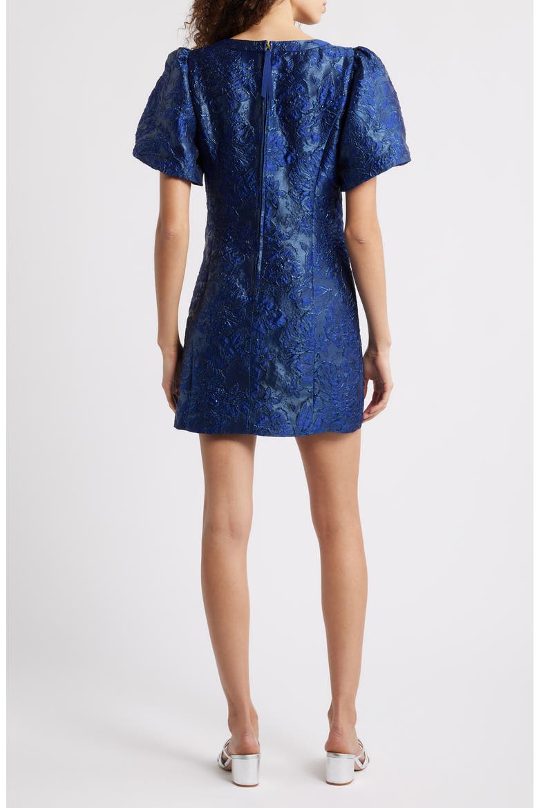 Amelie Jacquard Minidress, Alternate, color, LOW TIDE NAVY NIGHTSHADE