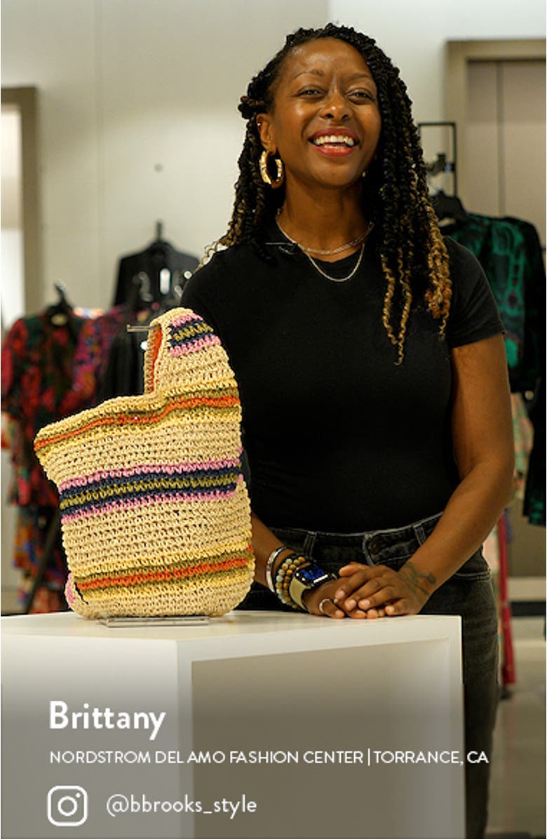 Piece Together Straw Bag, sales video thumbnail