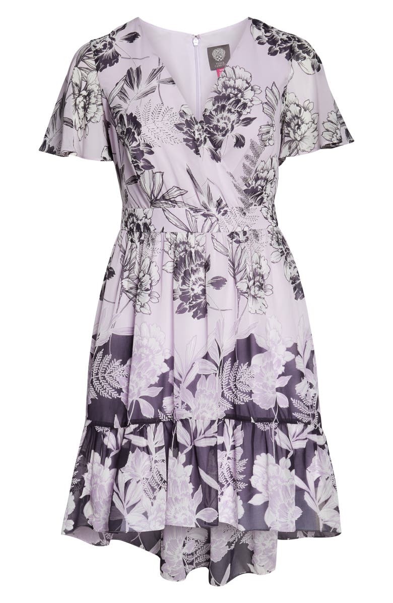 Vince Camuto Print Flutter Midi Dress, Alternate, color,