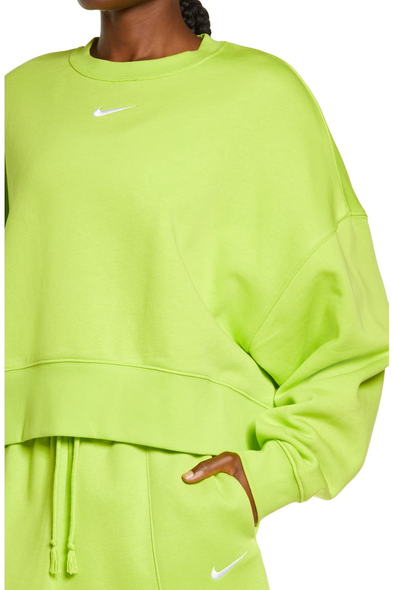 Sportswear Essential Oversize Sweatshirt, Alternate, color, ATOMIC GREEN/ WHITE