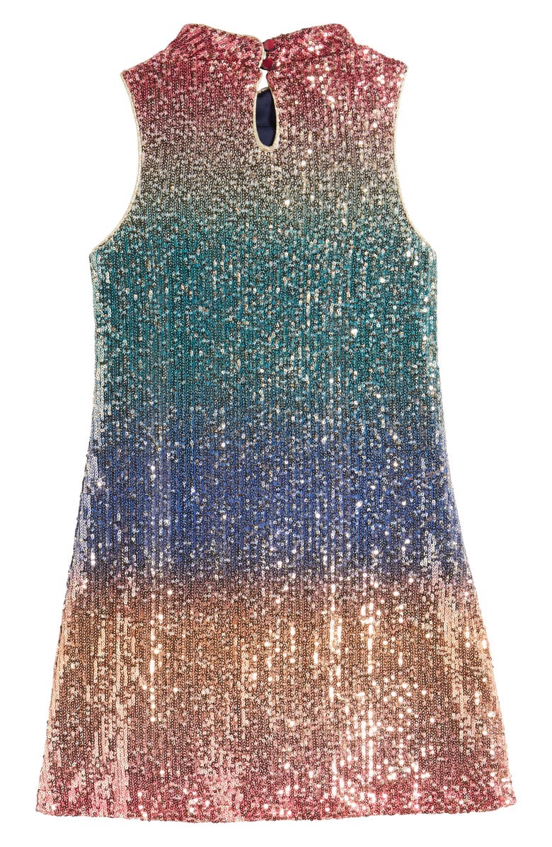 Zunie Kids' Gradient Sequin Shift Dress, Alternate, color, 