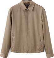 MANGO Wool Zip Front Jacket