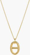 Bearfruit Jewelry Sterling Silver 18k Gold Plated Erin Circle Necklace Dainty Charm