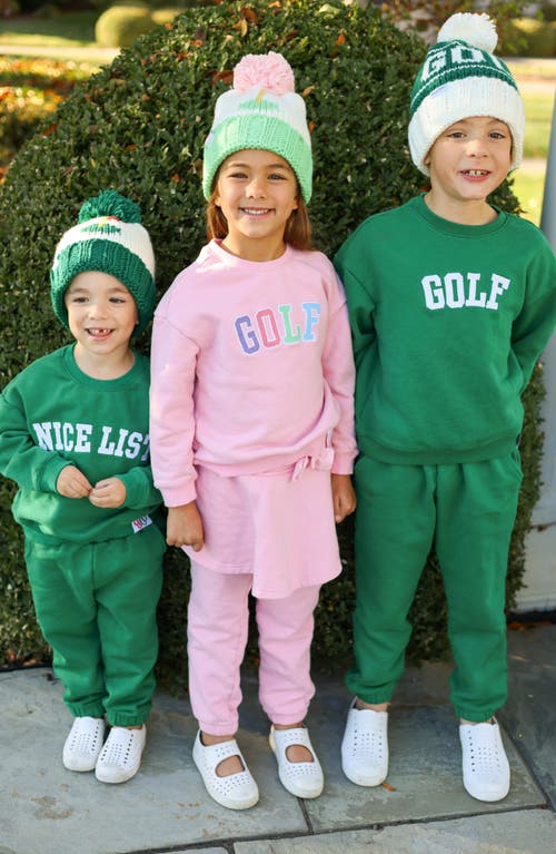 Bits & Bows Golf Skirted Sweatsuit In Pink