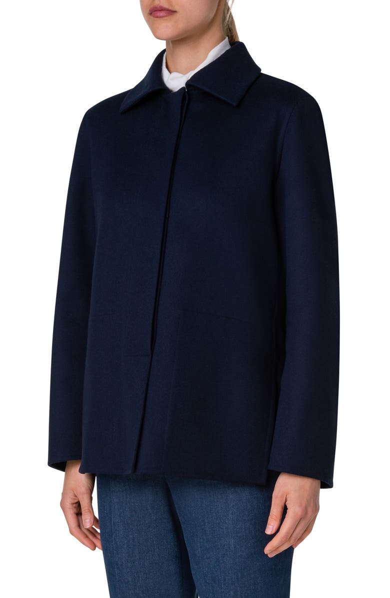 Akris Double Face Virgin Wool Jacket, Alternate, color,