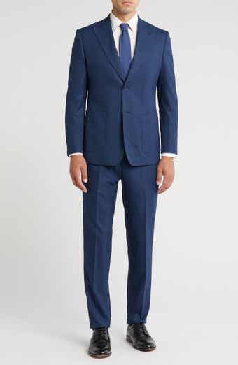 English Laundry Peaked Lapel Wool Blend Two-Piece Suit