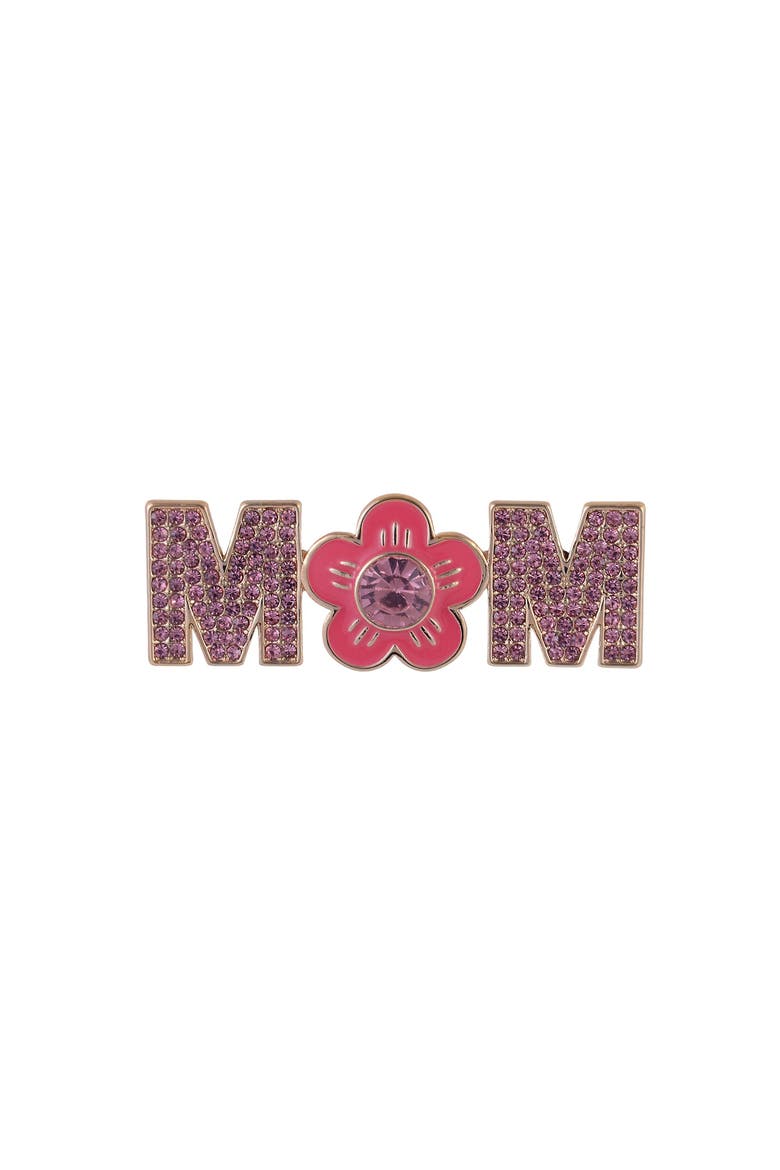 Stone and Enamel Mom Pin, Main, color, Pink