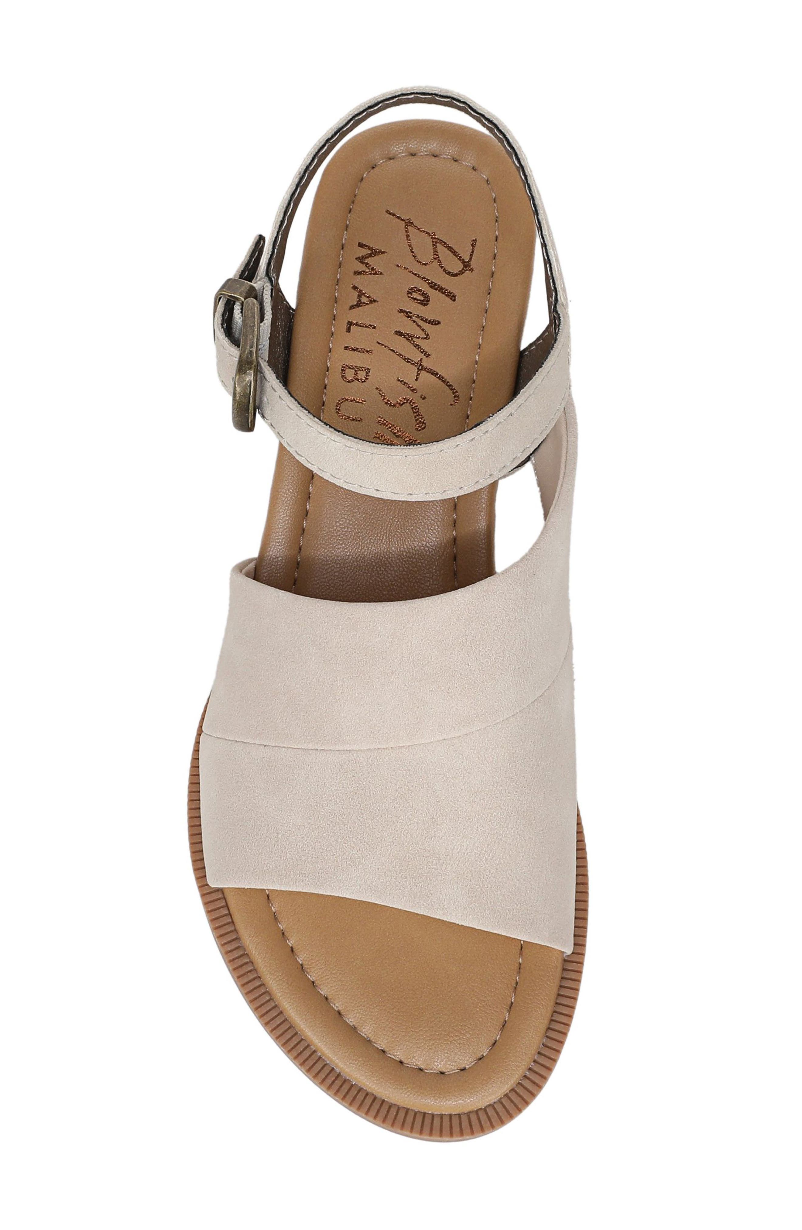 Blowfish Malibu Ardice Sandal, Alternate, color, Oak Faux Suede