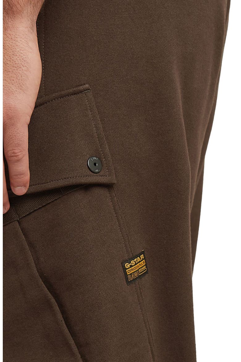 Rovic Cargo Sweatpants, Alternate, color, DEEP BROWN
