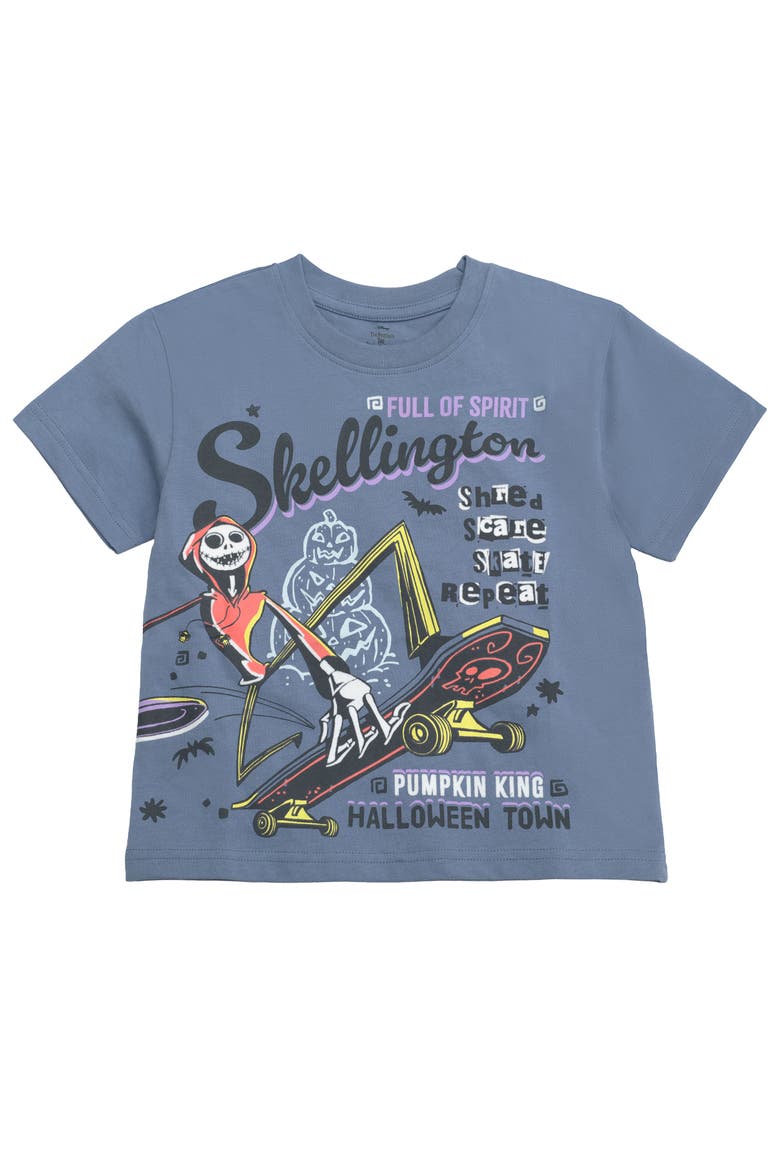 Nightmare Before Christmas 2-Piece Short Sleeve T-Shirt Set, Alternate, color, Jack Zero Slate Black