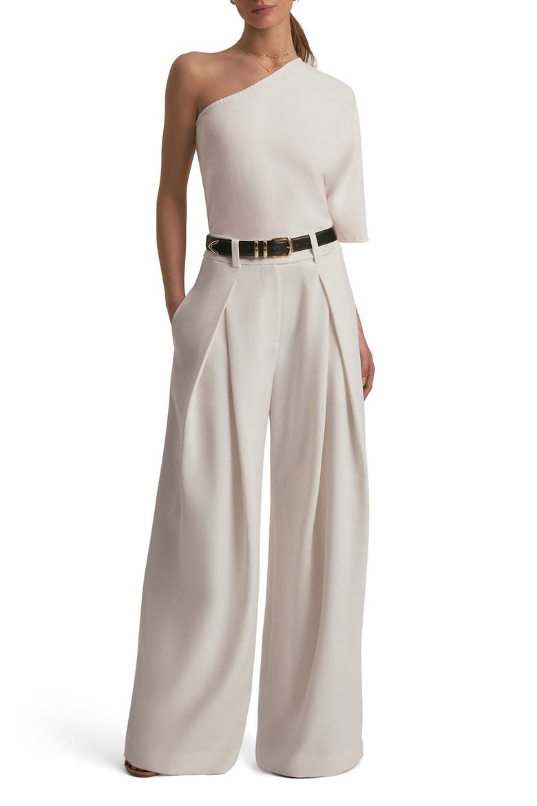 Pleated Wide Leg Pants, Alternate, color, IVORY