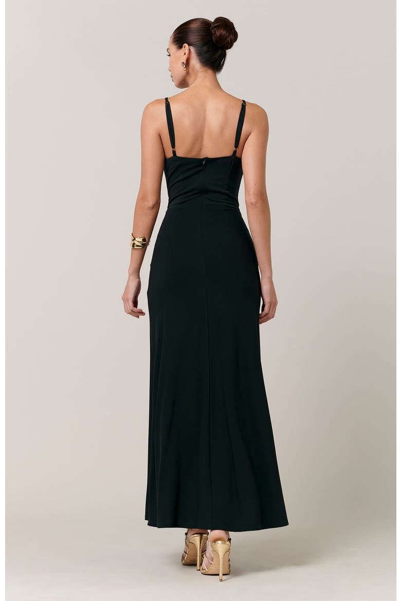Cynthia Midi Dress, Alternate, color, Midnight Emerald