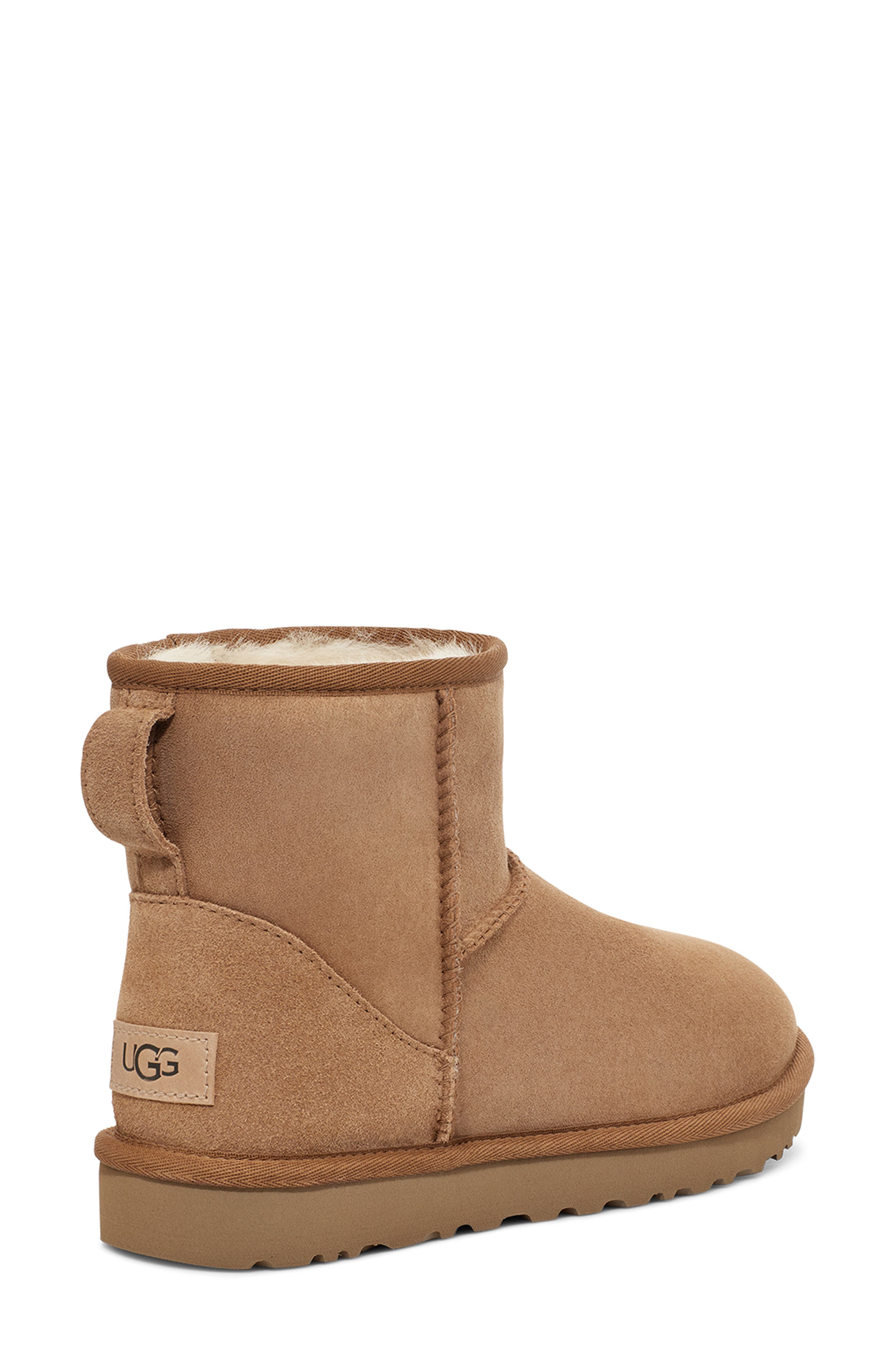 Classic Mini Regenerate Genuine Shearling Lined Bootie, Alternate, color, CHE