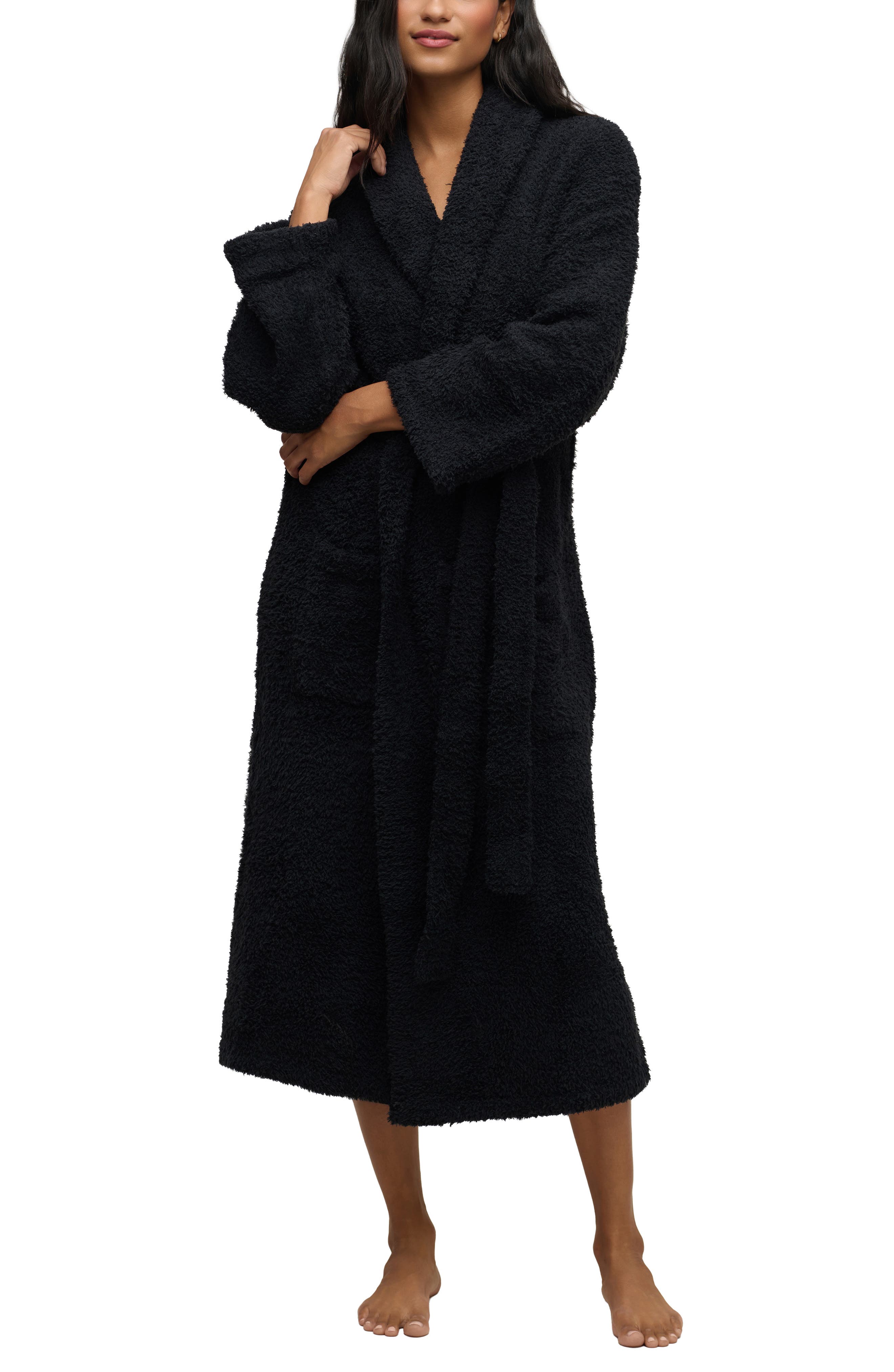 Barefoot Dreams® Gender Inclusive CozyChic™ Robe - Black, 3