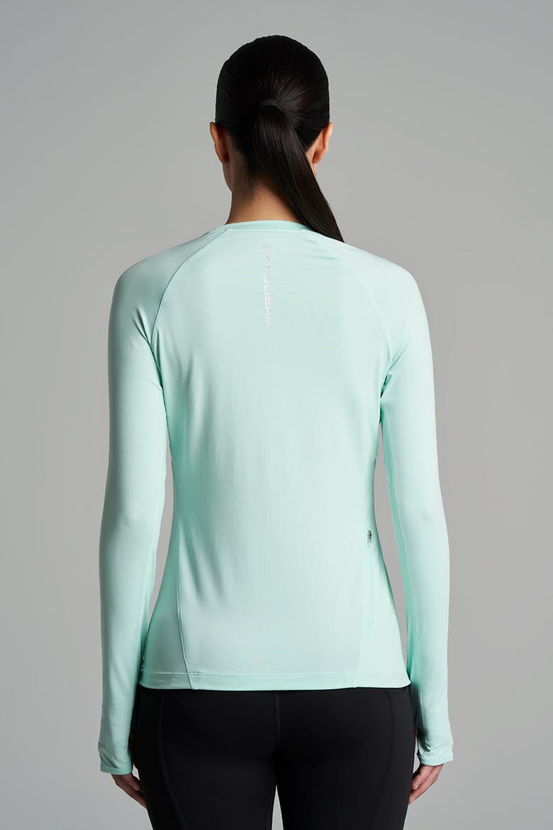 Women's Devi Fitness Long Sleeve T-Shirt, UPF 50+ Sun Protection, Alternate, color, Honeydew Green