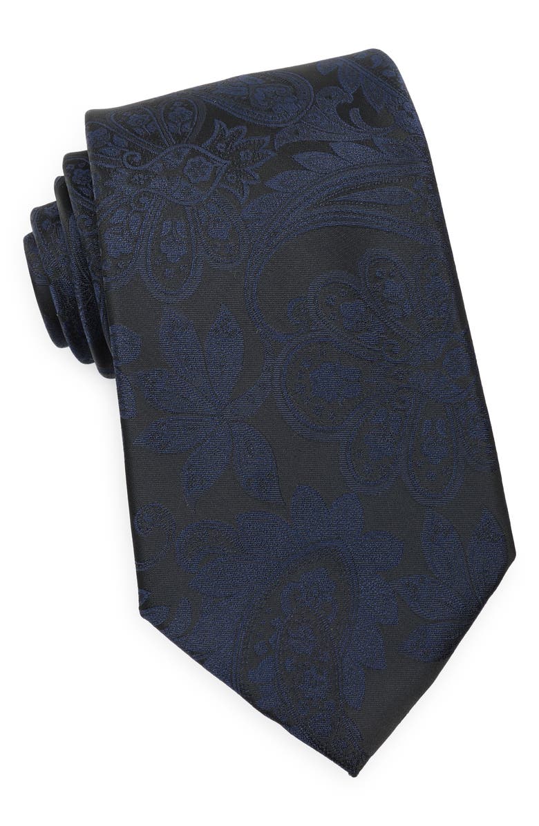 Michael Kors Quigley Paisley Tie, Main, color, Dark Navy
