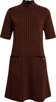 Julia Jordan Geo Print Sweater Dress