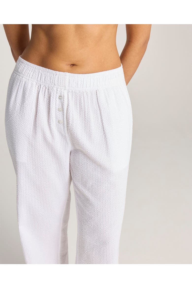 The Seersucker Button Long Pant, Alternate, color, White